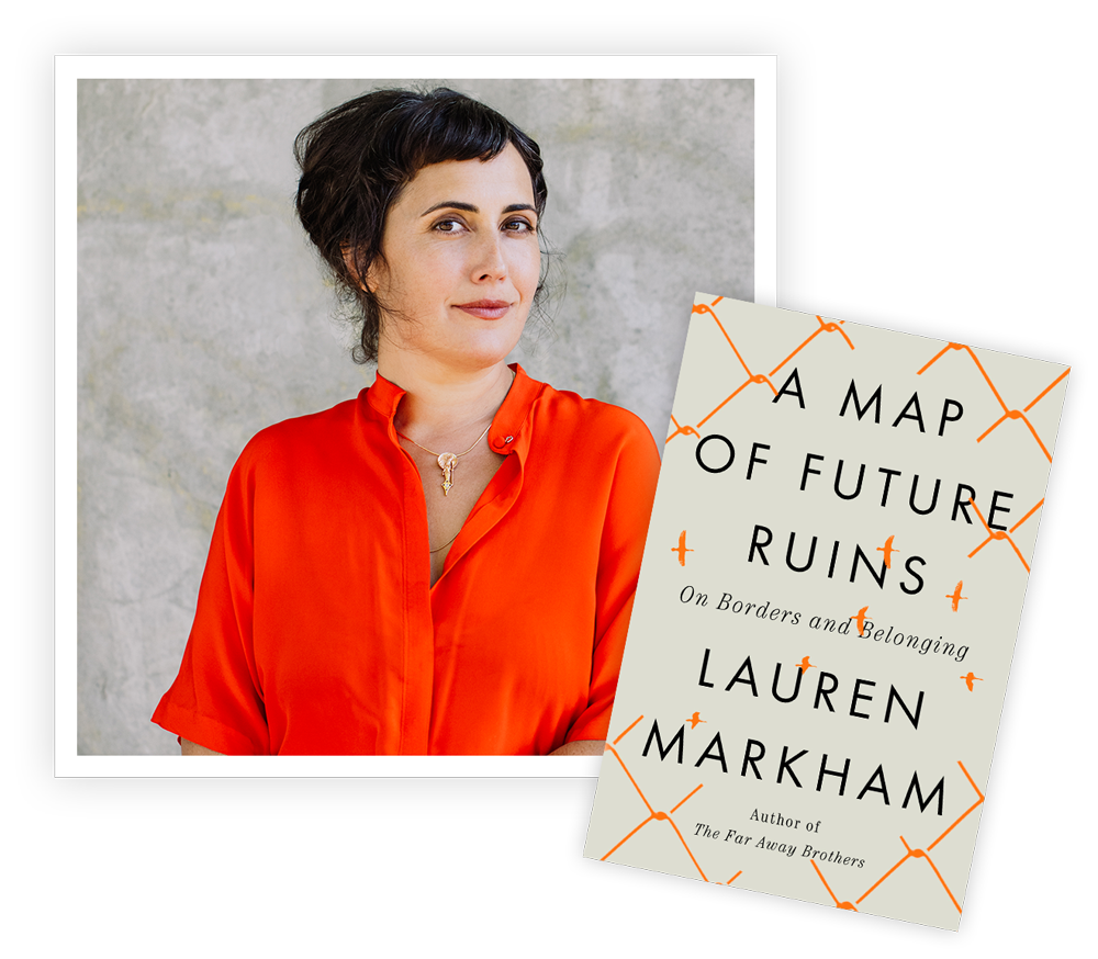 Headshot of Lauren Markham and bookjacket